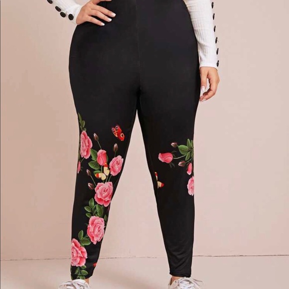 Beautiful floral leggings - Picture 3 of 4